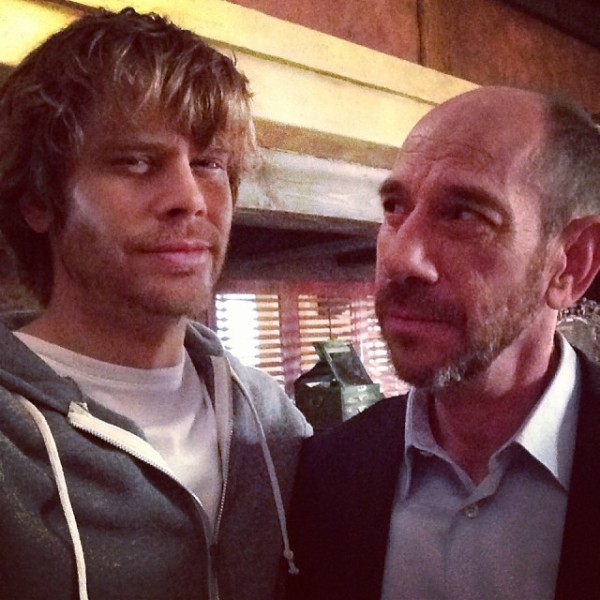 @ericcolsen: @miguel_j_ferrer and I have paired up for this episode. Death, love, and intrigue become us? #Iinadvertentlylowermyvoicewhiletalkingtohimtotrytocompetewithhisbaritonesilkywhisper