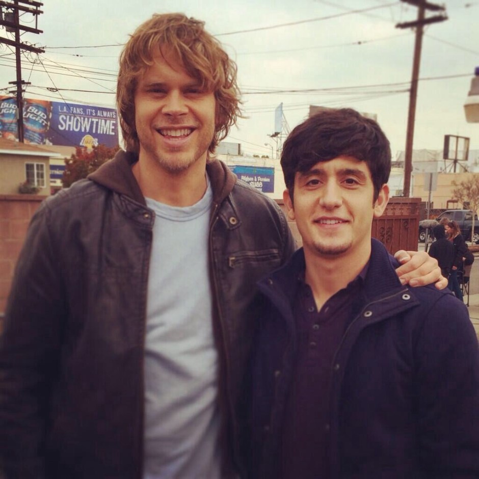 @WesamKeesh: Filming with @ericcolsen on @NCISLA_CBS #HeavyActionScene #Don'tPullAHammy