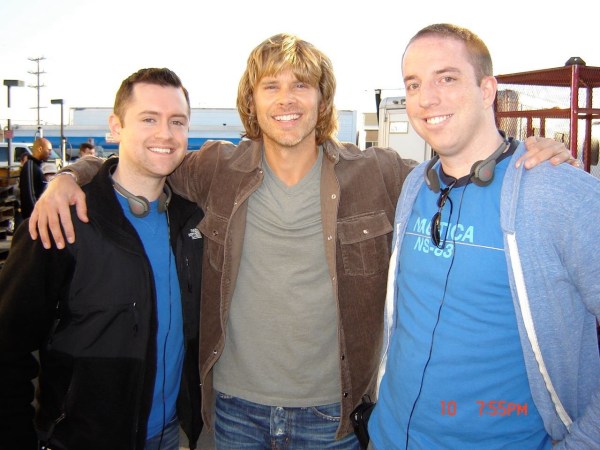 Justin Grimsrud: #TBT to a LA trip and On Set with NCIS Los Angeles.  Such a fun and amazing trip.  Had the privilege of doing it 2 years in a row.  miss the gang ! It's bee too long!  =) with Eric Christian Olsen & Chris Swarthout.